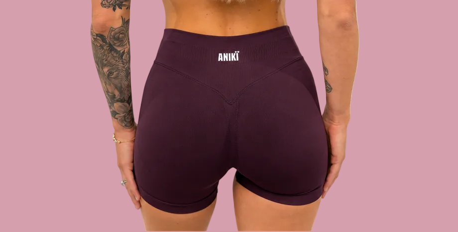 HYPE Sculpt shorts - Deep burgundy