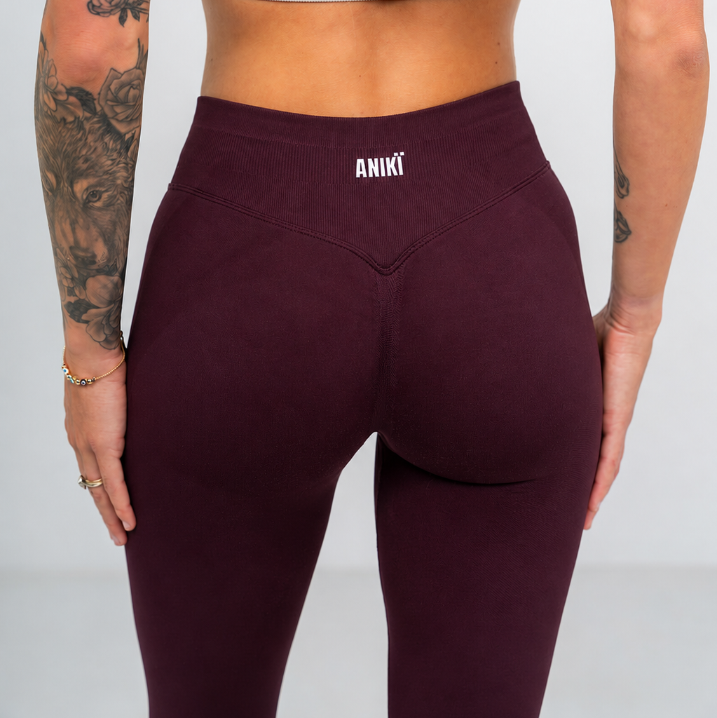 HYPE Sculpt leggings - Deep burgundy