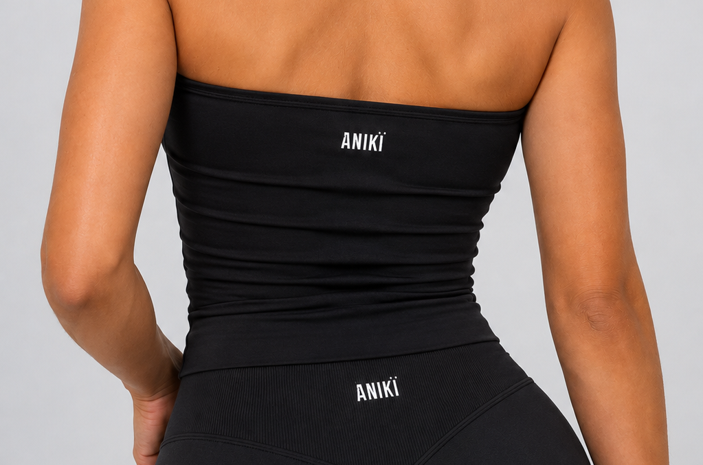 HYPE scrunch singlet - Noir
