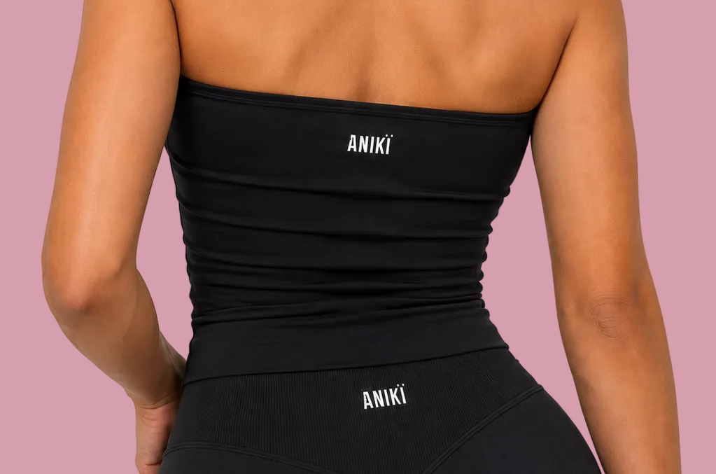 HYPE scrunch singlet - Noir