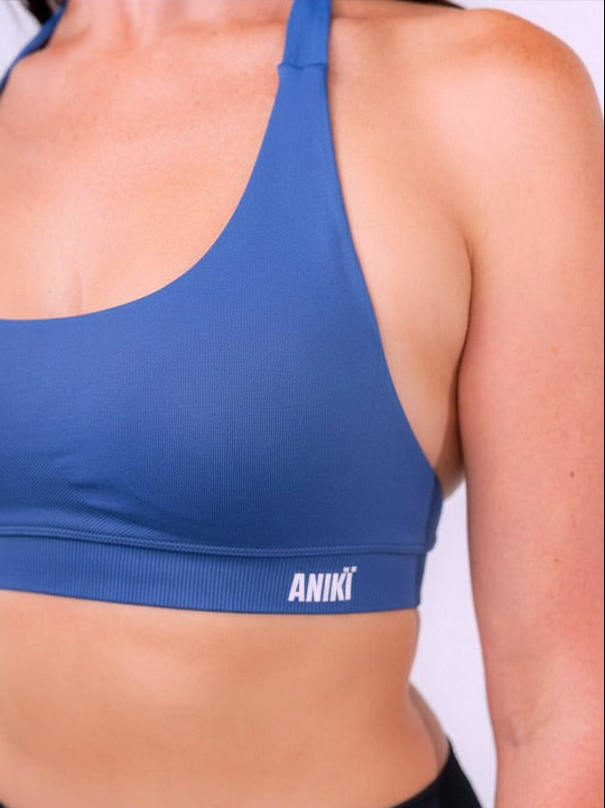 HYPE Halterneck bra - Steel blue