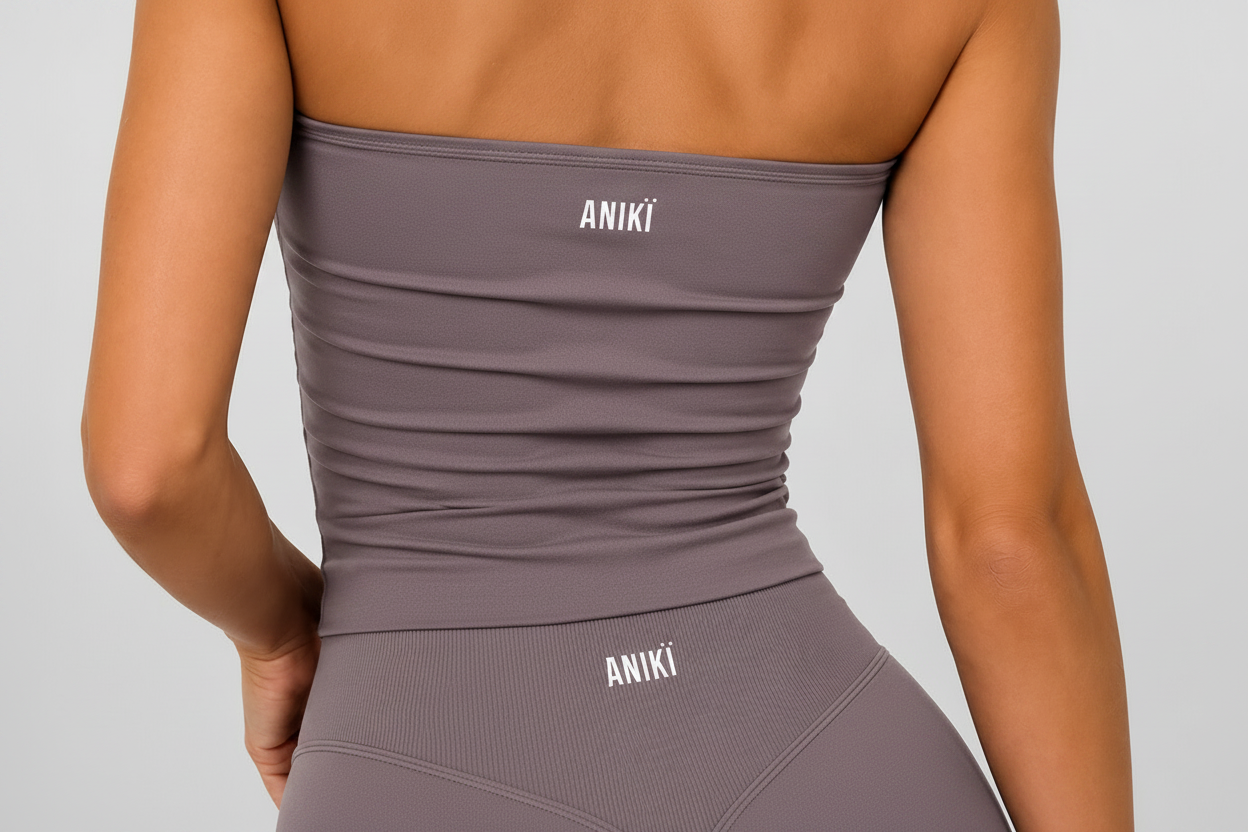 HYPE Halterneck Singlet - Dusty purple
