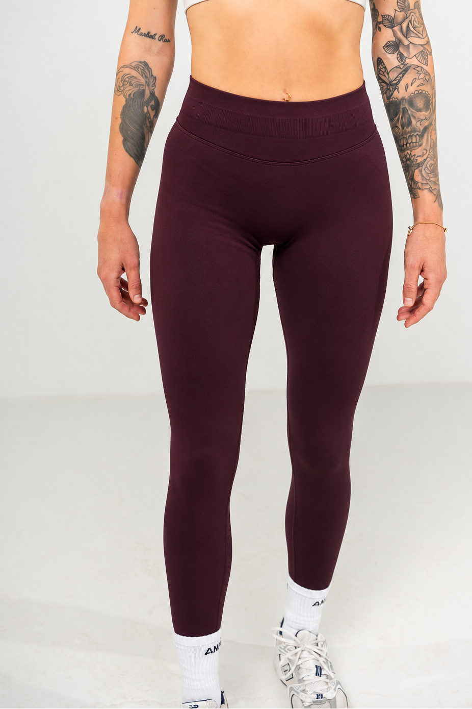 HYPE Sculpt leggings  - Deep burgundy