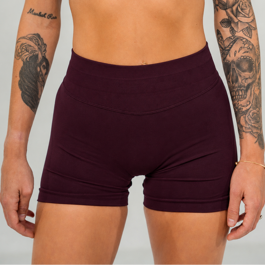 HYPE Sculpt shorts - Deep burgundy