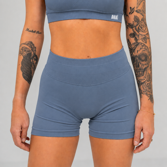 HYPE Sculpt shorts - Steel blue